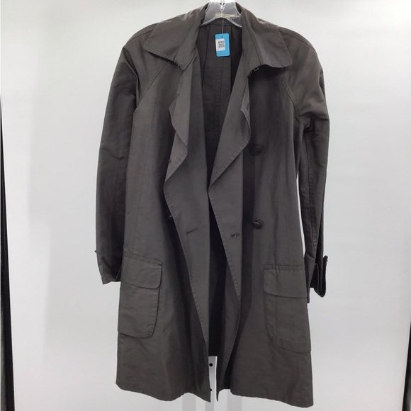 Max Studio Womens Twill Long Coat Open Front - Picture 1 of 2
